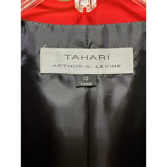 Tahari Arthur S. Levine Tomato Red Blazer Jacket Size 10 NWT - Picture 5 of 10